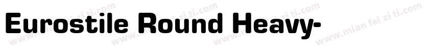 Eurostile Round Heavy字体转换
